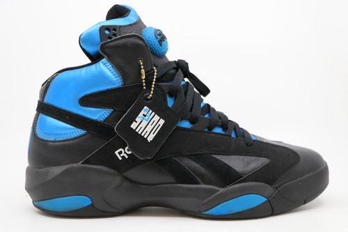 Talla 11.5 - Reebok Shaq Attaq 2013 Negro Azul - Imagen 4 de 8