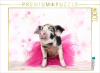 Calvendo Puzzle Turopolje Ferkel / Turopolje Piglet | 1000 Teile Lege-GrößE 64 ×