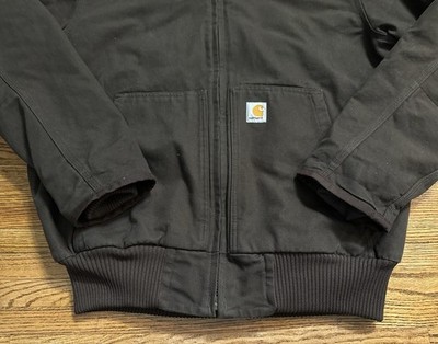 Carhartt Washed Duck Insulated Active Jacket J130 Size M Reg Brown 