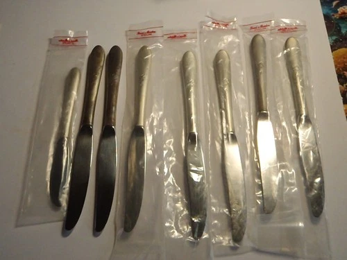 8 Reed & Barton Sterling AUTUMN LEAVES " 9" DINNER & 1 Butter Knife"  No Mono