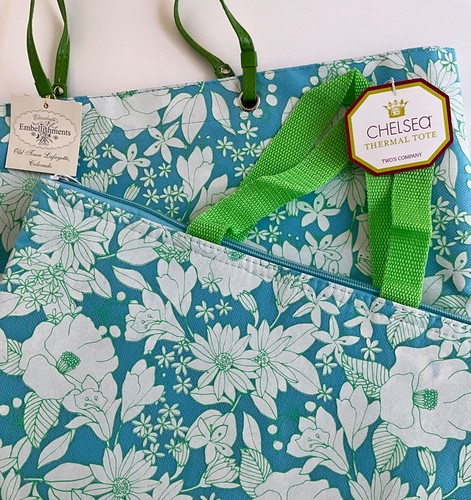(2) Shopping Bags SMALL ONE HAS INSULATION W/Zipper NEW W/Tags - Picture 2 of 2