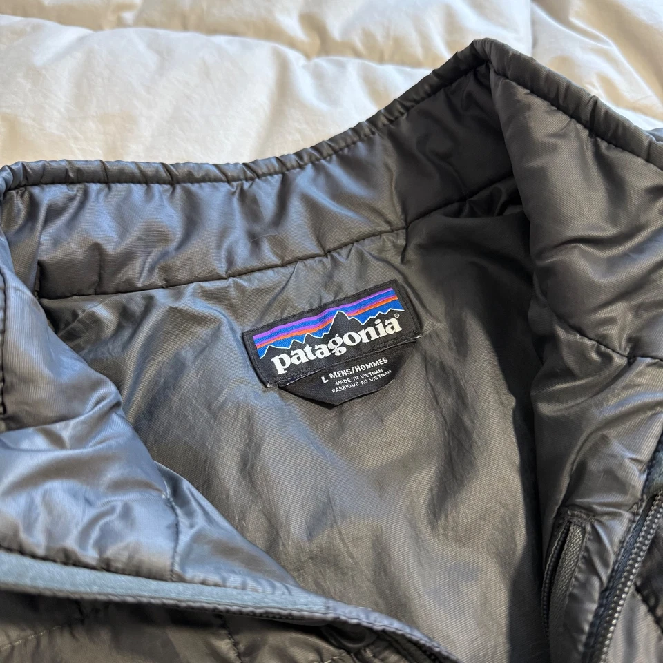 Patagonia Hombres Nano Puff, Cremallera Completa Ligera Chaqueta Aislante, Gris, Grande Foto 4 de 4