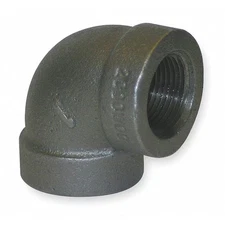 90 Degree Elbow 90 Degree Elbow, 1/2" Pipe, Fnpt, Malleable Iron, Class 300,