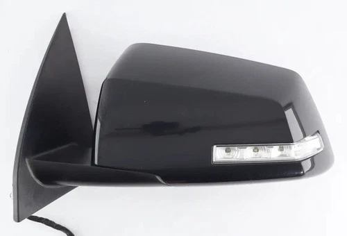 07 - 12 Acadia Outlook Traverse Heated Driver Side Mirror Signal Carbon Black