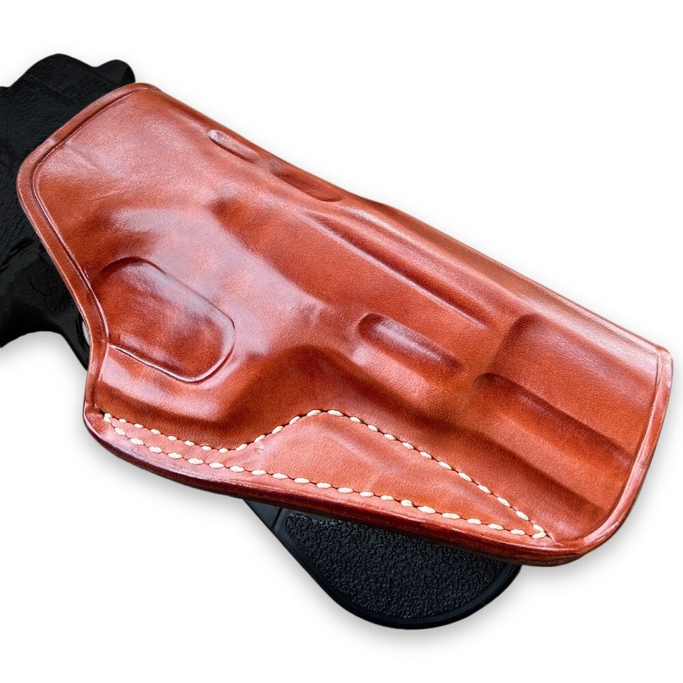 Leather OWB Paddle Holster, CZ 75 75B 97B 85 P01 P06 P07 P09 SP01 2075