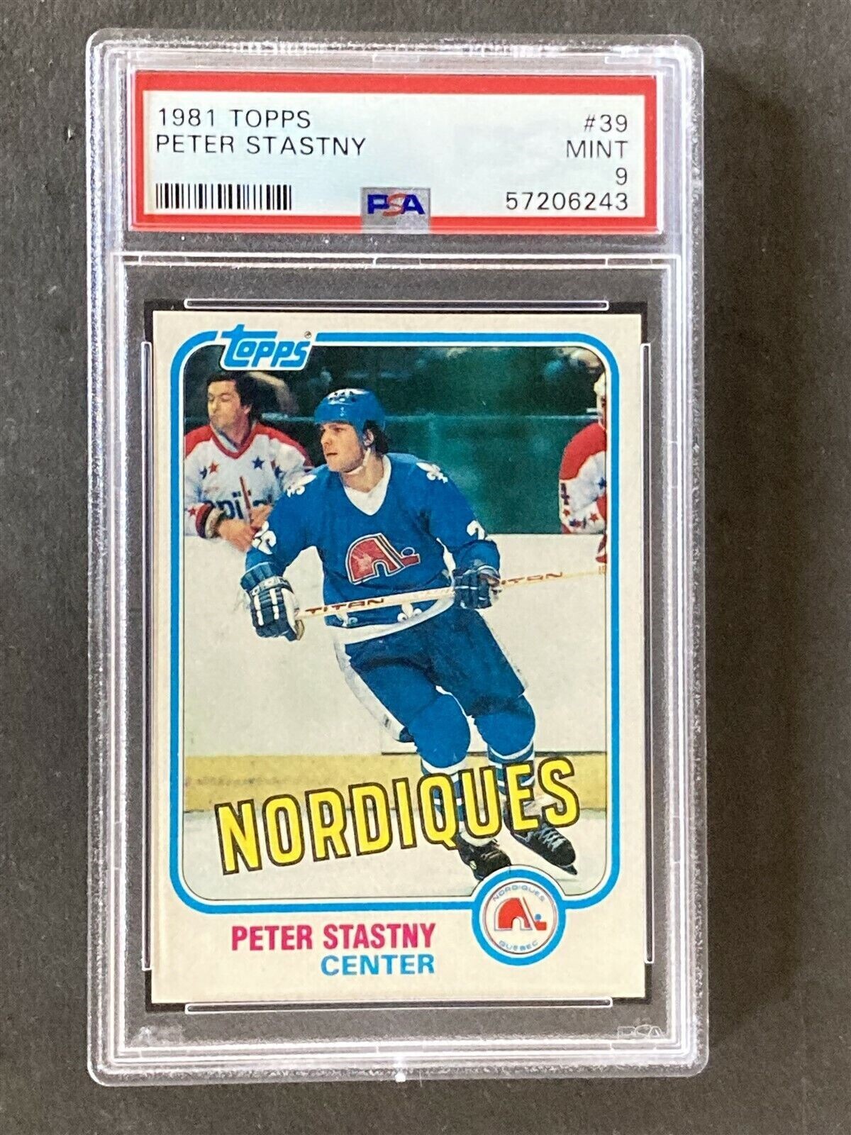 1981 Topps #39 Peter Stastny RC Nordiques MINT PSA 9