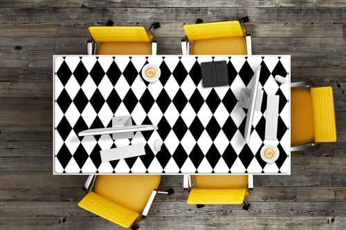 Romany pattern Desk Top Mat Pad Protector Protector for PC Mouse Keyboard 120x60 - Afbeelding 3 van 5
