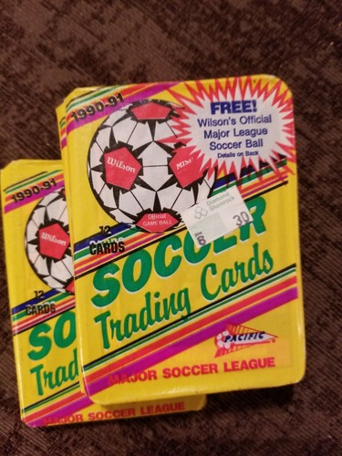 1990 91 Pacific major soccer league cards unopened Packs good condition - Picture 3 of 3