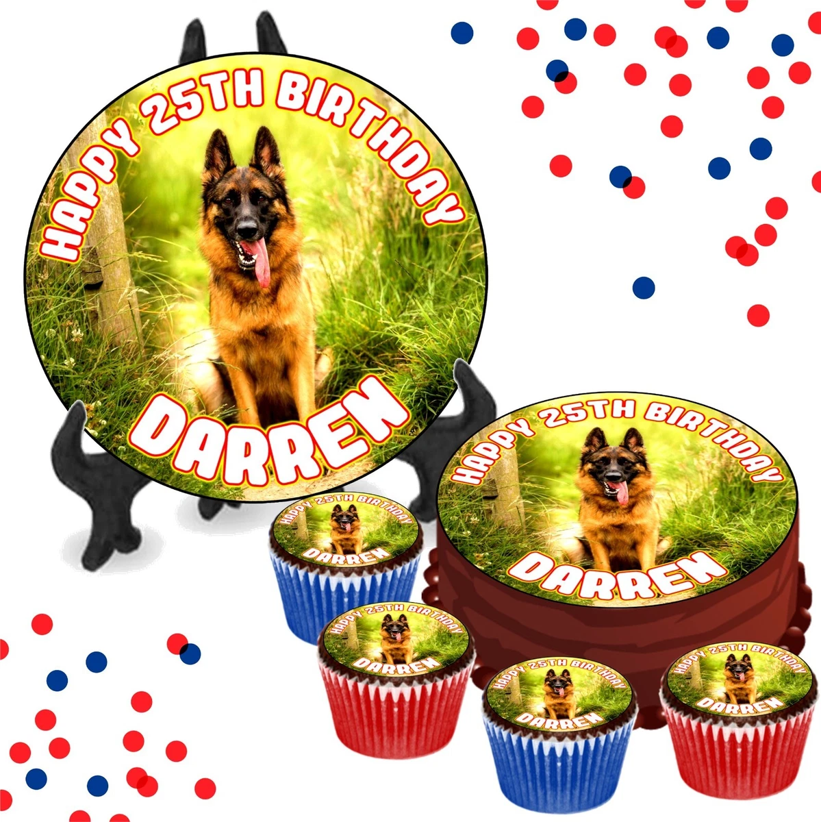 German shepherd cupcakes cheap