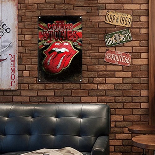 Rolling Stones 2017 Plate Vintage Metal Tin Sign for Bar Pub Club (20x30cm) DE - Picture 11 of 12
