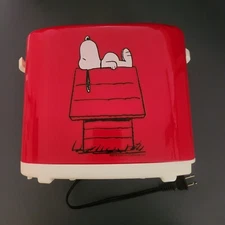 Peanuts Snoopy Hot Dog Toaster (Missing Crumb Tray)