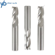 3Pcs 3 Flute End Mill 3/8" Diameter x 1" Length of Cut x 2-1/2" Overall Length