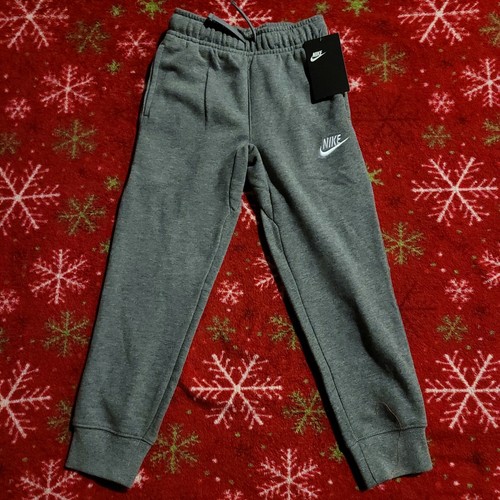 BRAND NEW KIDS NIKE SPORTSWEAR CLUB JOGGER SZ 6 CARBON HEATHER (86B252-GEH)  - Picture 1 of 2
