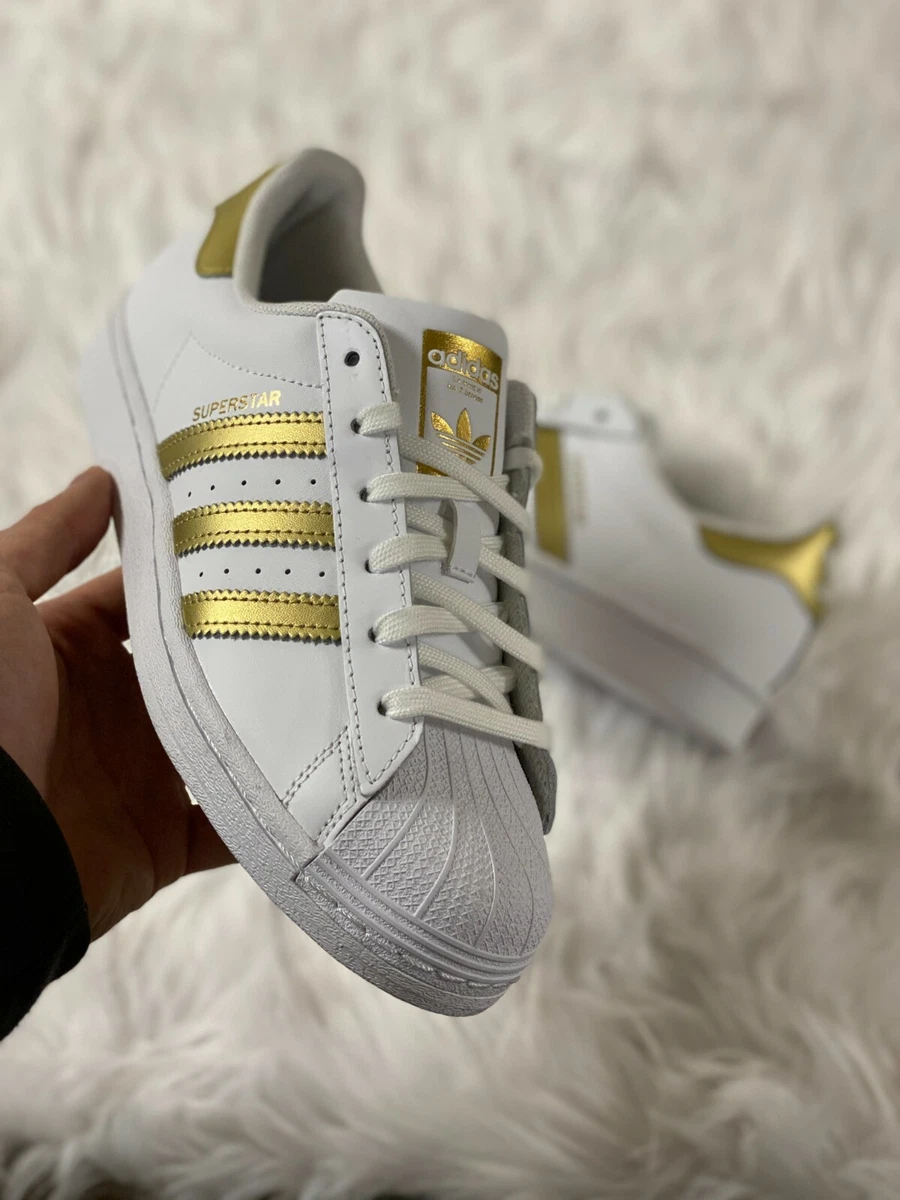 Adidas Originals Superstar Low Womens Shoe White Metallic Gold FX7483 NEW Multi eBay