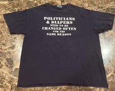 Camiseta De Colección Años 90 Y2K Voto Cómico Humor Político Gráfico Estúpido Político L