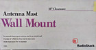 NIB Radio Shack Antenna Mast Wall Mount Kit 15-885 (a-12)
