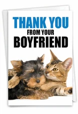 9119 Thank You From Your Boyfriend Thank You Humor Card - Funny Greeting Cards