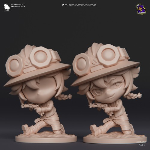Chibi Isha - Arcane - Preorder Painted - Garage Kit - Abs Resin - Bild 2 von 6