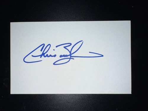 Chris Basak, YANKEES (2007 Debut) SIGNED 3x5 Index Card (HS)