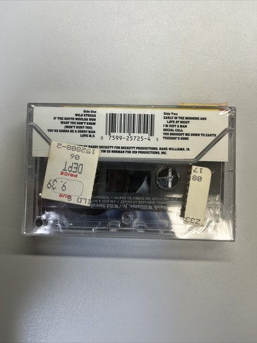 Hank Williams Jr Country Music Wild Streak Cassette Tape NEW SEALED - Picture 2 of 4