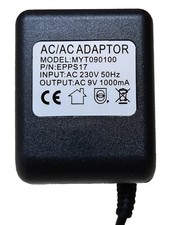 ALESIS MICROVERB 4 REVERB POWER SUPPLY (2 METER) ADAPTER AC 9V 830mA