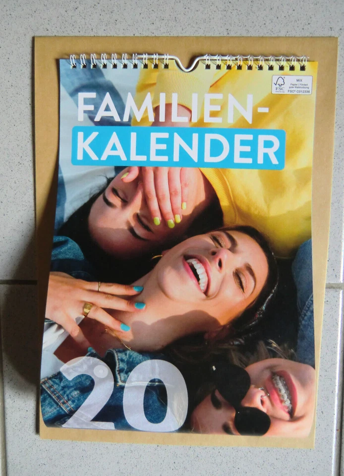 ALDI Wandkalender Kalender 2025 Jahreskalender Familienkalender * GEKNICKT * - Bild 3 von 3
