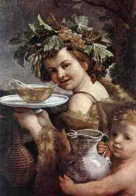 Blechschild Guido Reni The Boy Bacchus 5 A4 12x8 Aluminium