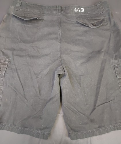 OTB Mens Cargo Shorts Size 40 Black 100% Cotton One Tough Brand 1071 - Picture 5 of 12