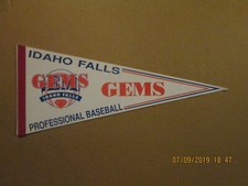 Pioneer League Idaho Falls Gems Vintage Defunct 1992 Style#2 Baseball Pennant