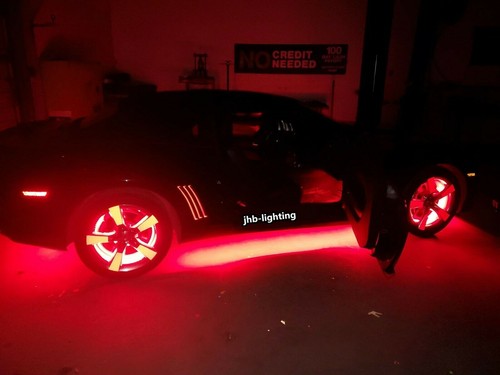 Bluetooth&Remote DUAL LED RGBW Wheel Lights + Truck Underglow 4Strips Lights KIT - Picture 15 of 15
