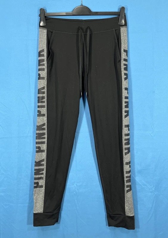 victoria-secret-vs ultimate stretch knit logo spellout sweatpants