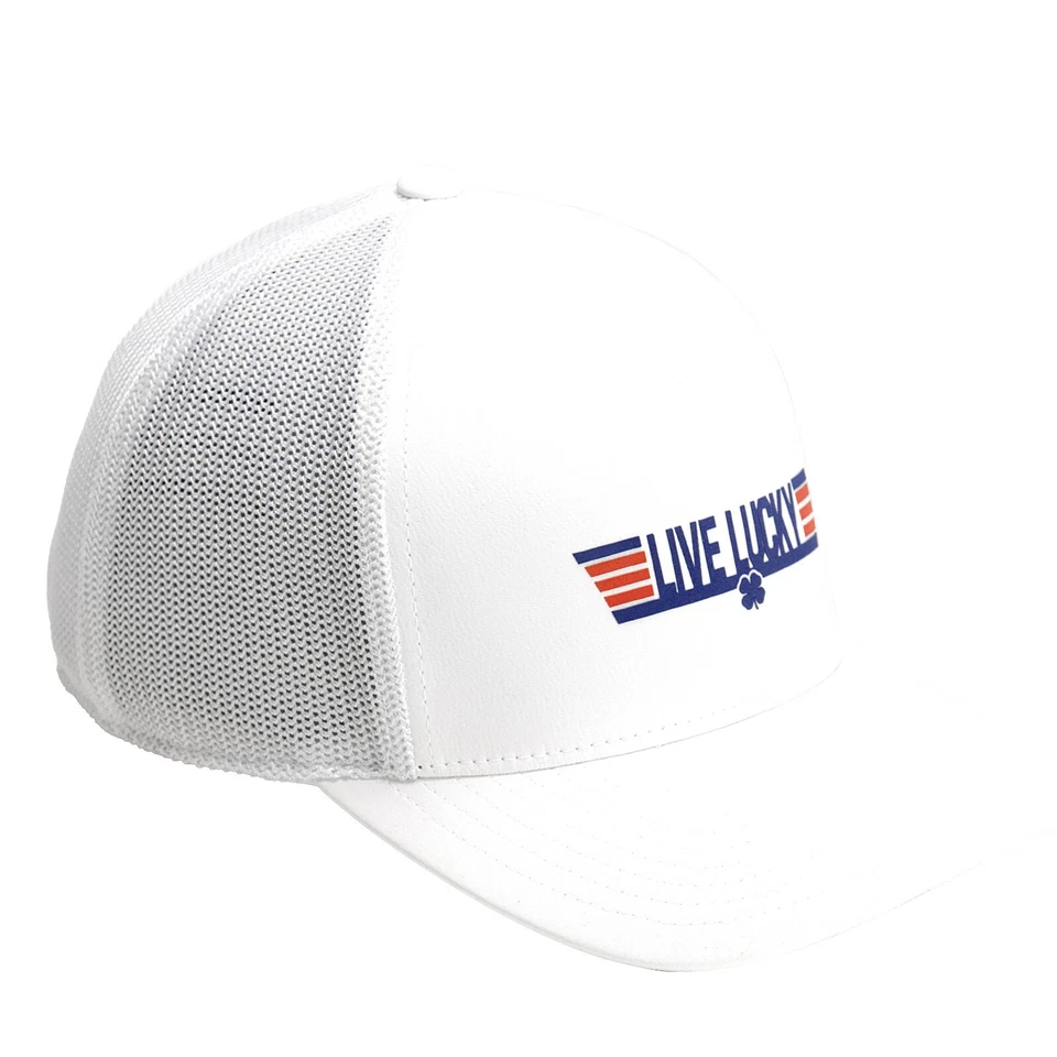 Black Clover Top Gun White Snapback Adjustable Hat - Image 2 of 4