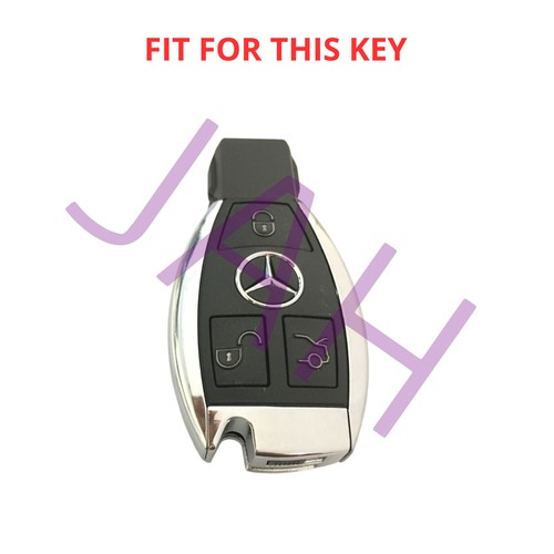 SCHLÜSSEL FERNBEDIENUNG KLINGE RFC HU64 CHROM FÜR MERCEDES A C E SL SLK CLS KLASSE 2011 - 2018 - Bild 4 von 4