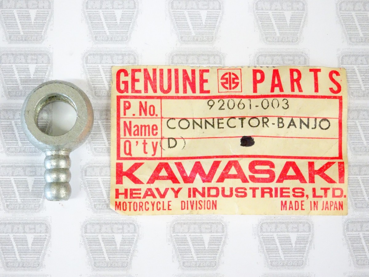 Kawasaki NOS NEW 92061-003 Banjo Connector H1 A1 A7 F5 F6 F7
