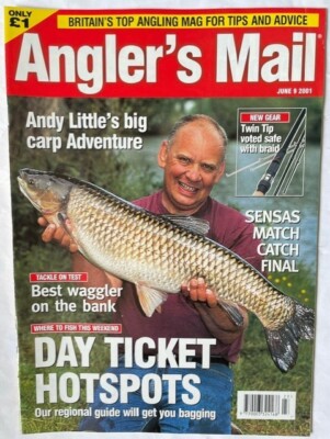ANGLERS MAIL - 9 JUNE 2001 - BEST WAGGLER ON THE BANK - SENSAS MATCH CATCH FINAL