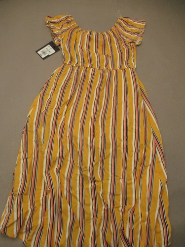 NWT Art Class Size S (6) Girls Striped Sleeveless W/Shorts High-Low Dress 012 - Picture 8 of 9