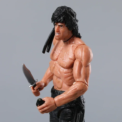 NECA First Blood John J. Rambo Survival Version 7" Model Action Figure Gift Toy - Picture 5 of 11