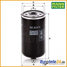 Fuel filter Mann filter WK824/3 for Hyundai i30 iX35