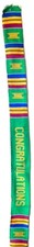 Traditional Kente Handwoven Sash Green Celebrations Edition 
