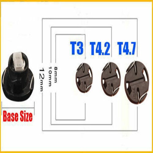 Lámpara lateral trasera cuña coche T4 azul hielo 4 piezas bombilla domo licencia mapa luz accesorios - Imagen 2 de 8
