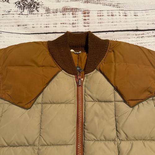 Vintage Western Walls Blizzard-Pruf Insulated Puffer Vest Brown Men's Medium - Picture 2 of 11