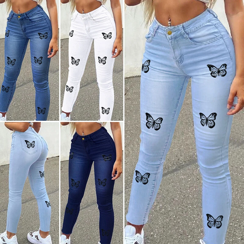 Buy Hole Ripped Cut Jeans, friendG Sexy High Waist Denim Pants New Skinny  Elastic Jean Trousers Soft Tights Softener Fabric Type Full Length Jeggings  Slim Fit Trousers (XL, Blue) Online at desertcartINDIA