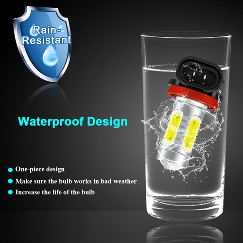For Volkswagen VW Polo 2006 2007 2x Fog Light Globes Spot 6000K White LED Bulb - Picture 7 of 12