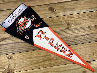 NWT Baltimore Orioles Cal Ripken Jr Hall of Fame HOF Embroidered Wool Pennant