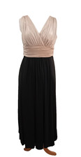 JOHN LEWIS-UK12 Sleeveless dress stretch fabric soft pleats PARTY PROM BRIDEMAID