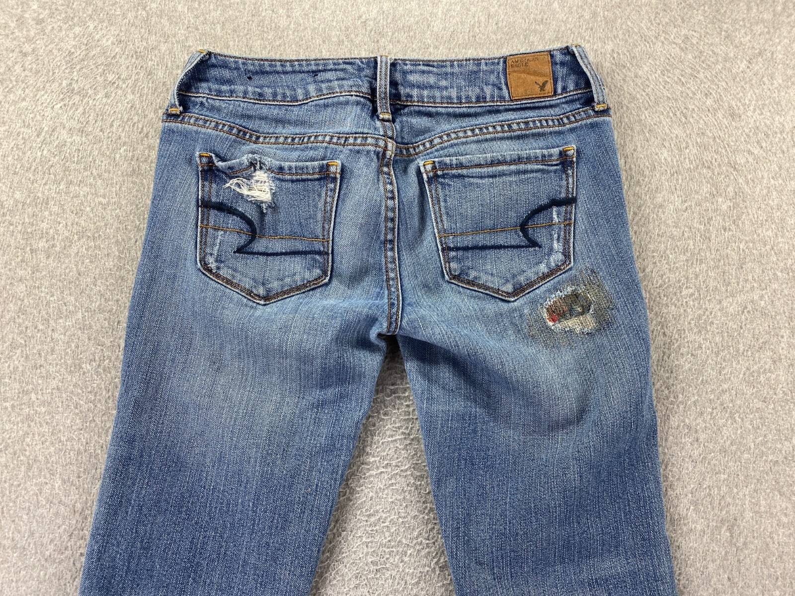 American Eagle Distressed Patch Skinny Jeans Wome… - image 12