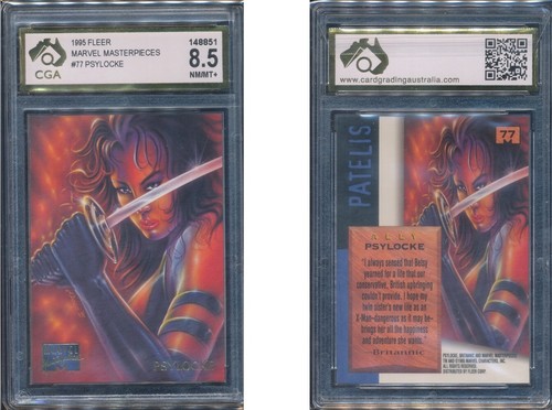 1995 Fleer Marvel Masterpieces #77 Psylocke - CGA 8.5 NM/MT+ - Picture 3 of 3