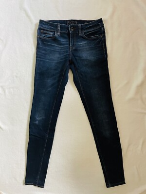 ZARA Women Jeans EUR 40 US L Dark Washed Skinny Jeans Low Rise Casual