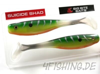 Big Bite Baits 7'' SUICIDE SHAD in SILK TIGER I