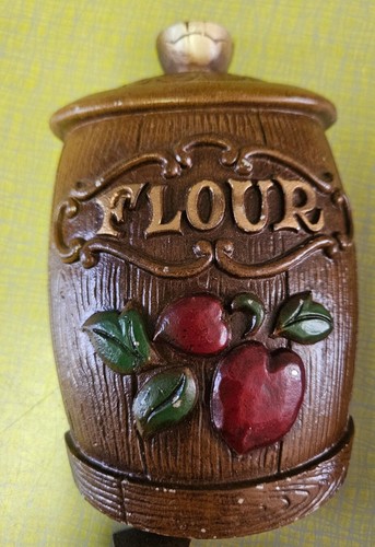 Vintage 1967 Sexton Cast Aluminum Wall Decoration Kitchen Canisters Set Of 4 - Picture 4 of 9